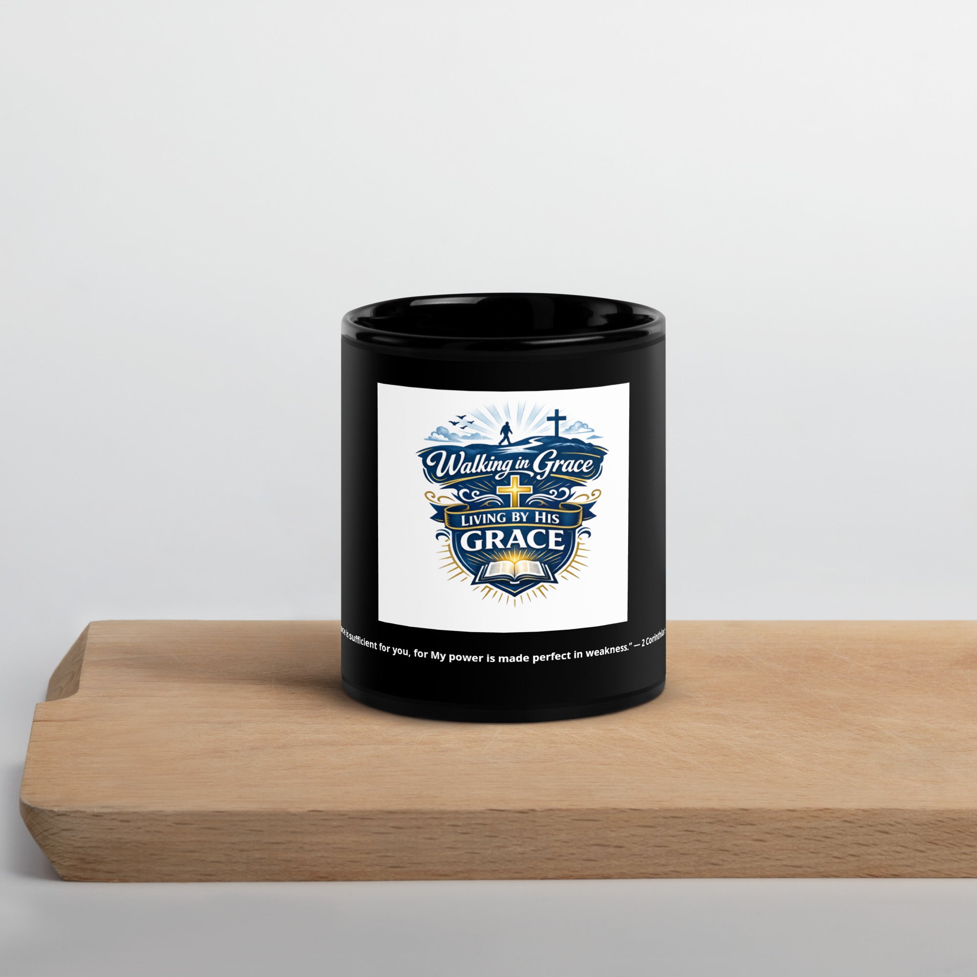 Black Glossy Mug premium ceramic coffee cup