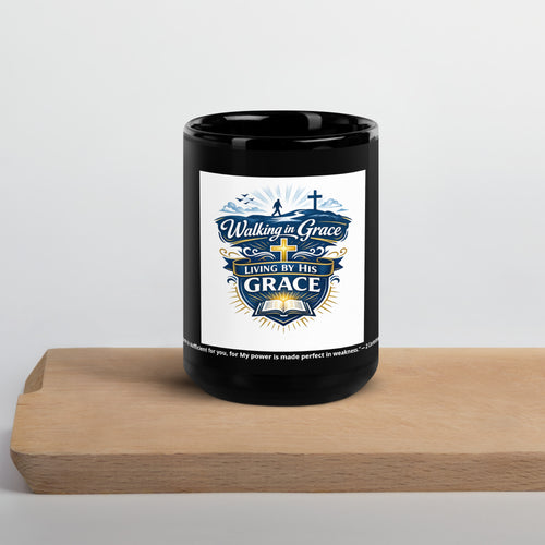 Black Glossy Mug premium ceramic coffee cup