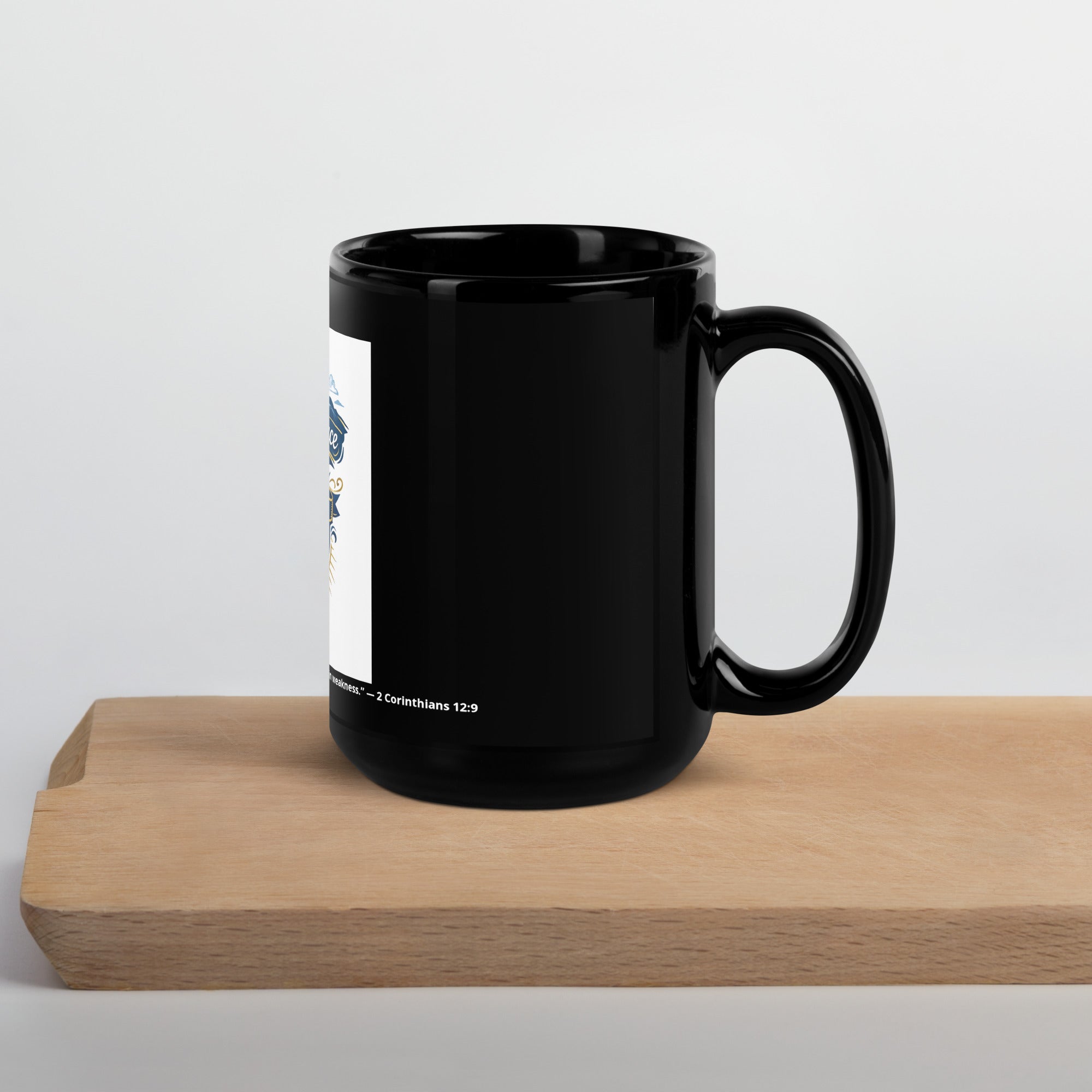 Black Glossy Mug premium ceramic coffee cup